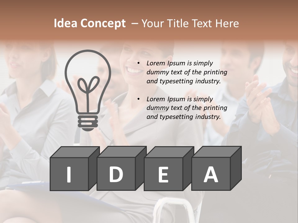 People Businesswoman Corporate PowerPoint Template