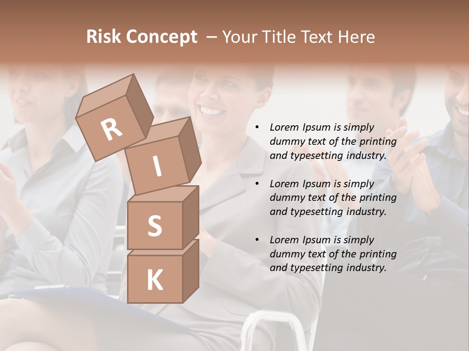 People Businesswoman Corporate PowerPoint Template