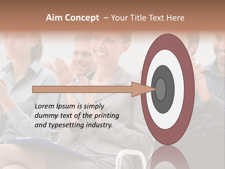 People Businesswoman Corporate PowerPoint Template