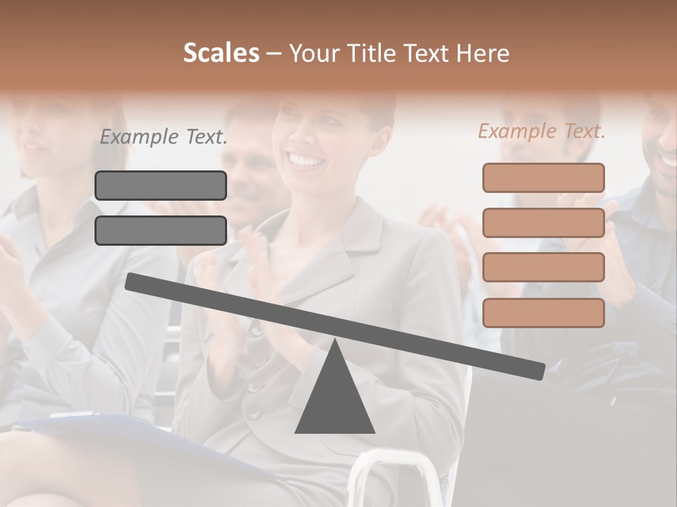 People Businesswoman Corporate PowerPoint Template