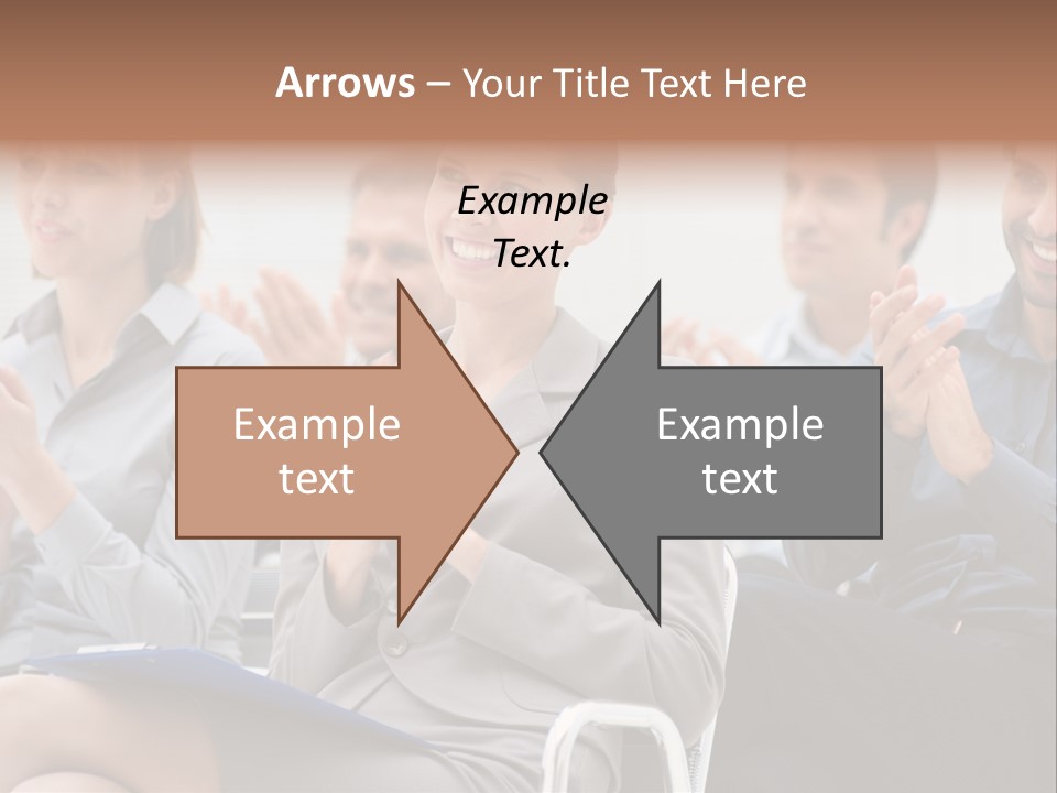 People Businesswoman Corporate PowerPoint Template