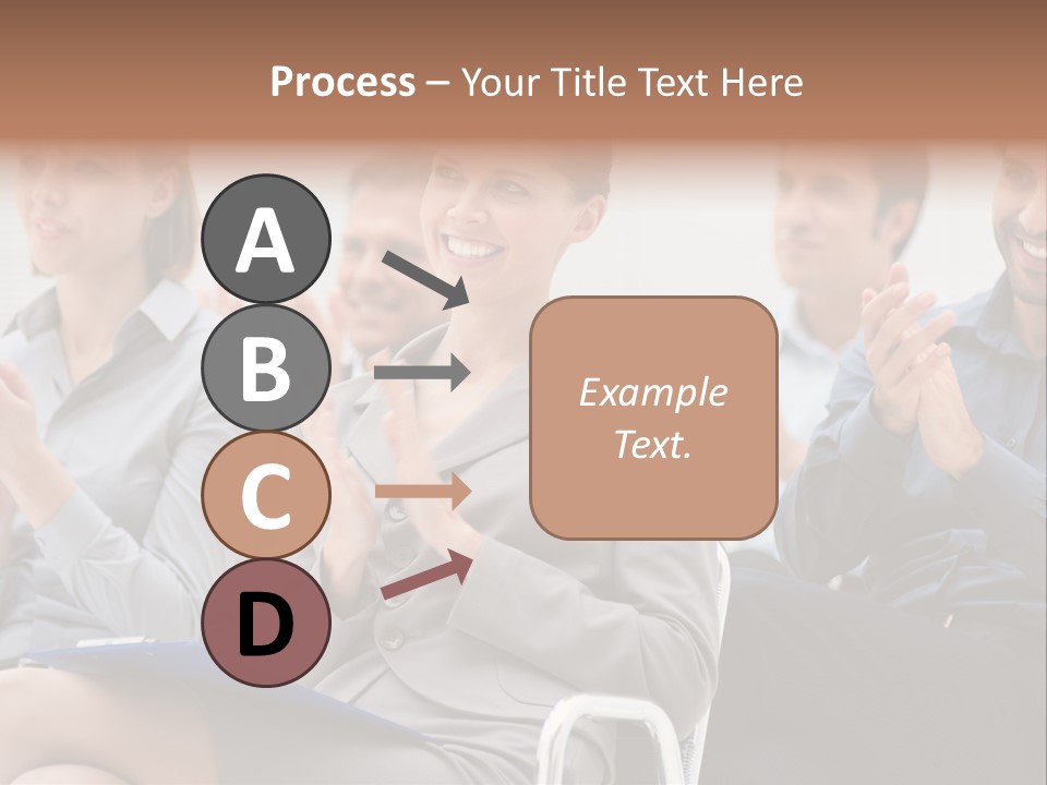 People Businesswoman Corporate PowerPoint Template