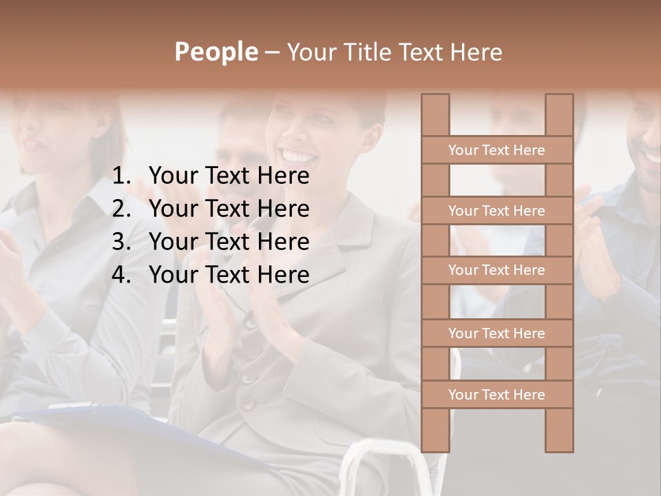 People Businesswoman Corporate PowerPoint Template