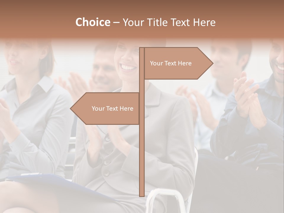 People Businesswoman Corporate PowerPoint Template