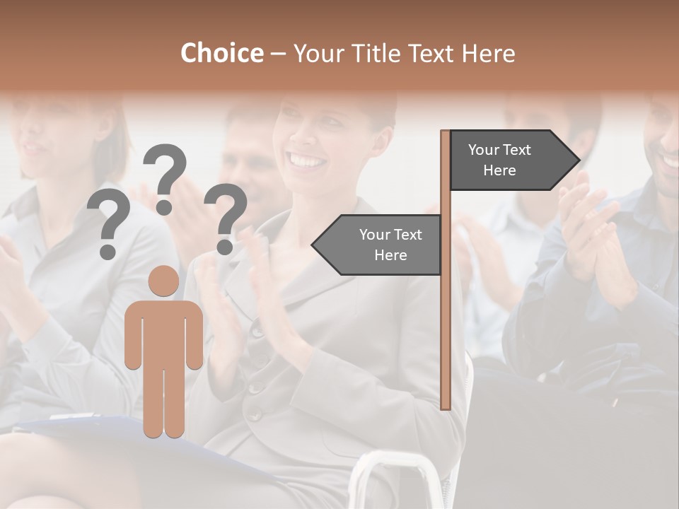 People Businesswoman Corporate PowerPoint Template