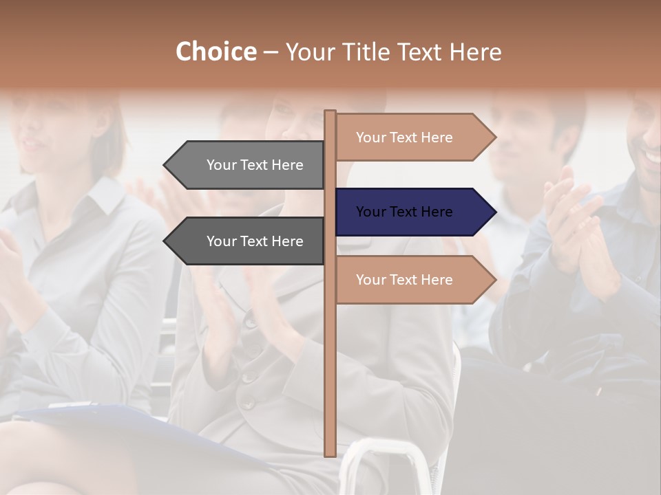 People Businesswoman Corporate PowerPoint Template