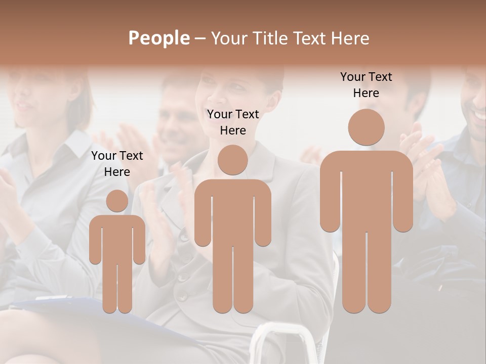 People Businesswoman Corporate PowerPoint Template