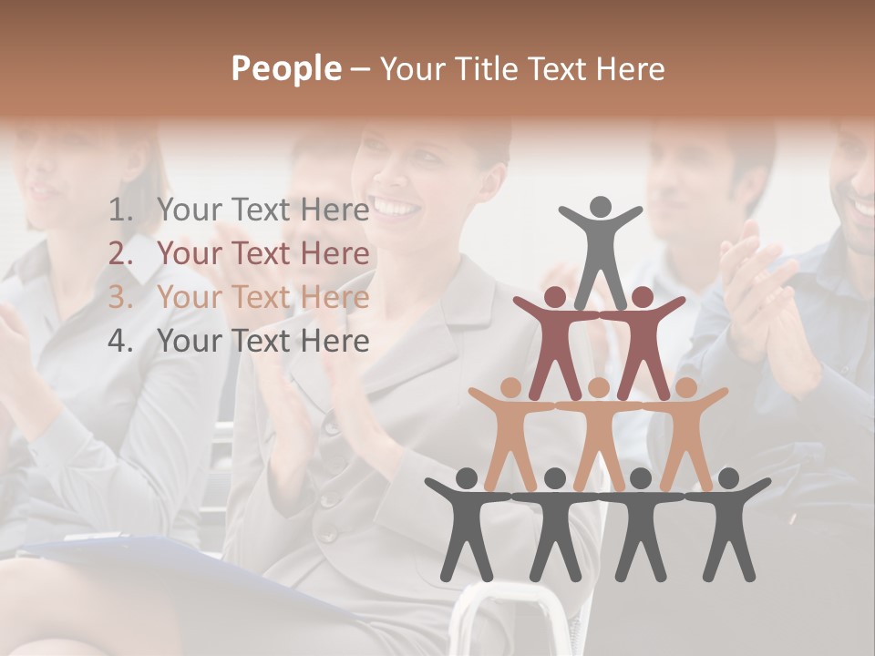People Businesswoman Corporate PowerPoint Template