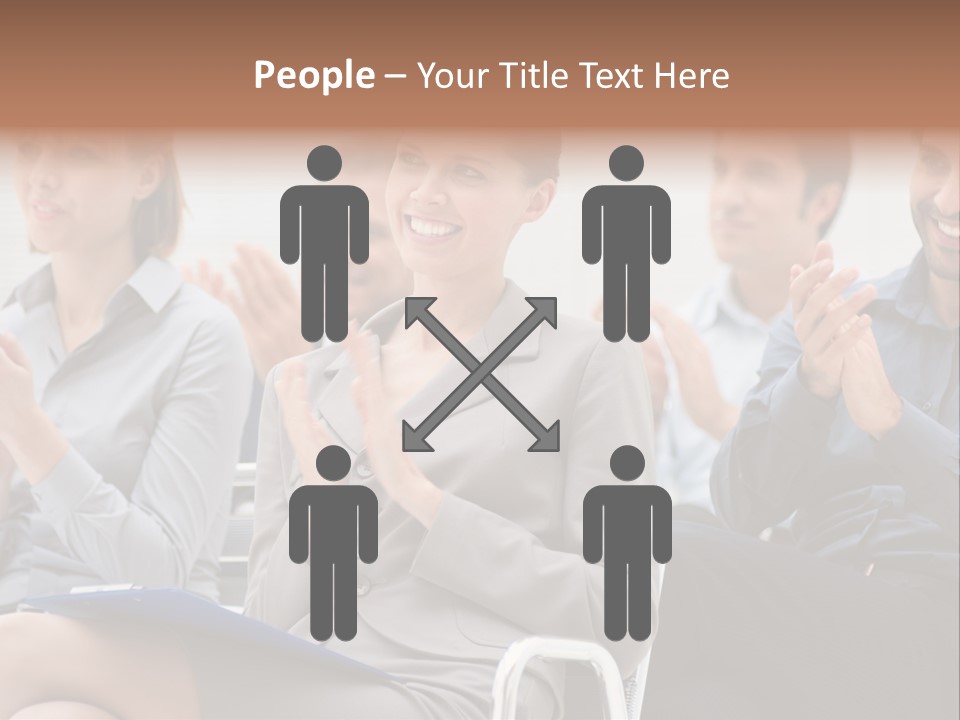 People Businesswoman Corporate PowerPoint Template