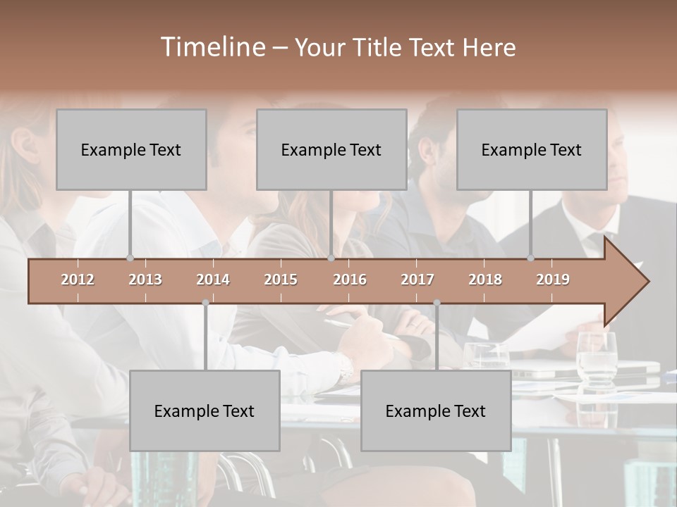 Businessman Female Smile PowerPoint Template