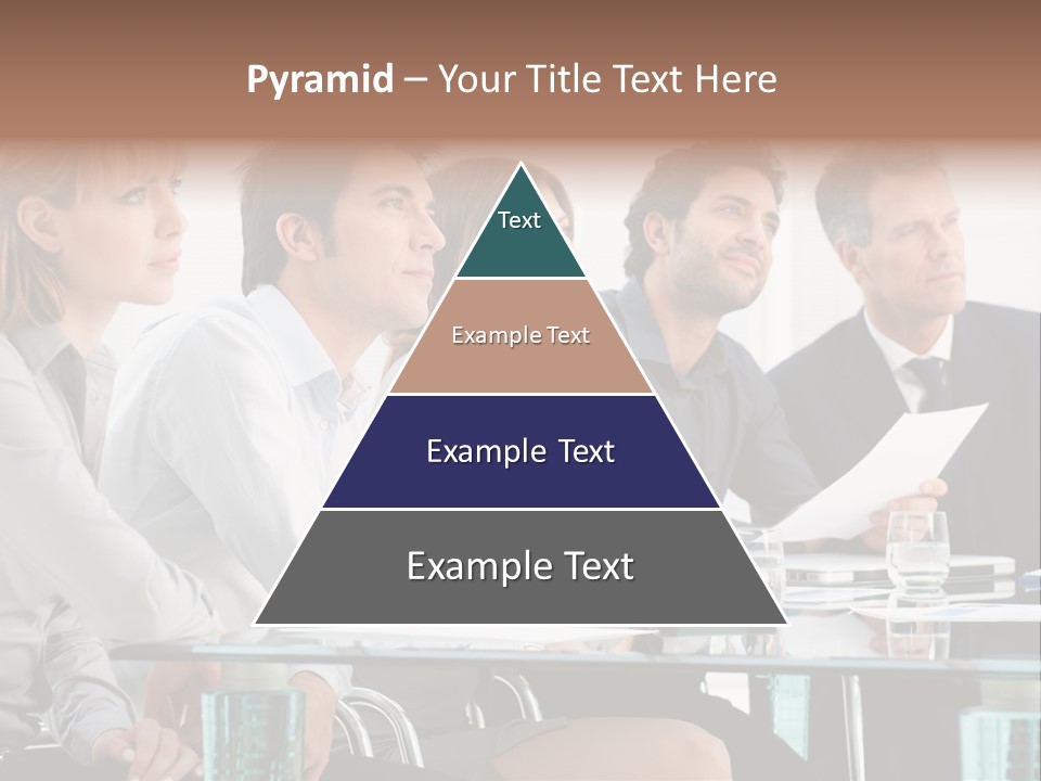 Businessman Female Smile PowerPoint Template