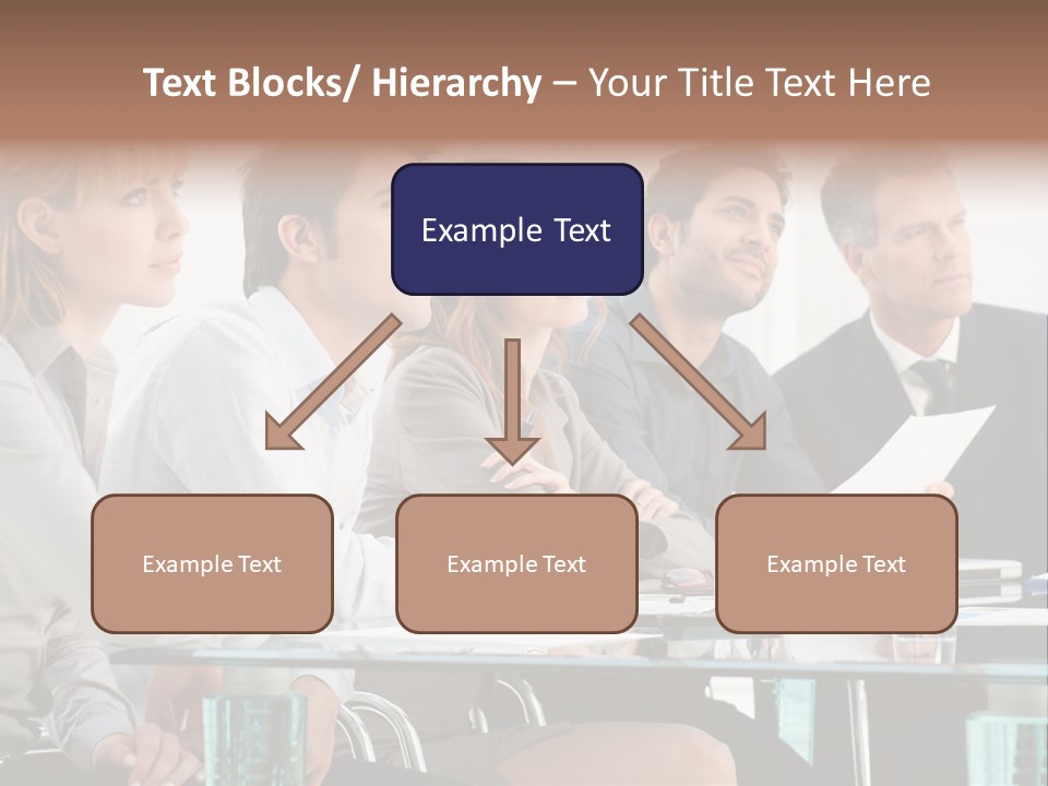Businessman Female Smile PowerPoint Template