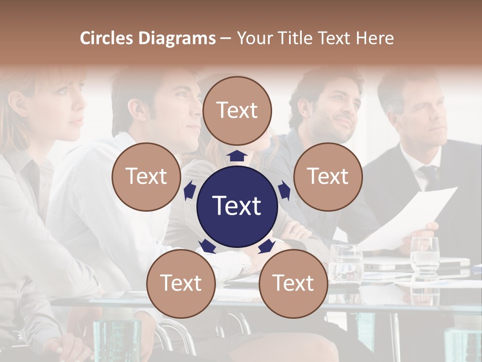 Businessman Female Smile PowerPoint Template