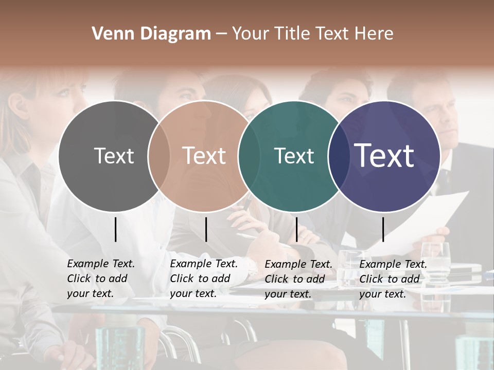 Businessman Female Smile PowerPoint Template