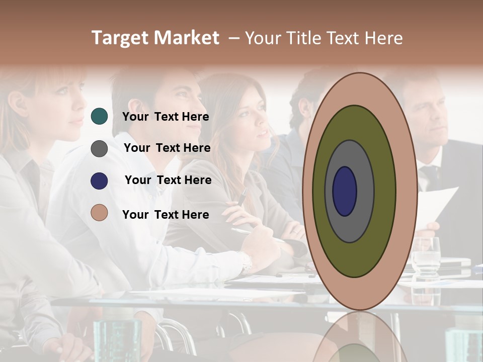 Businessman Female Smile PowerPoint Template