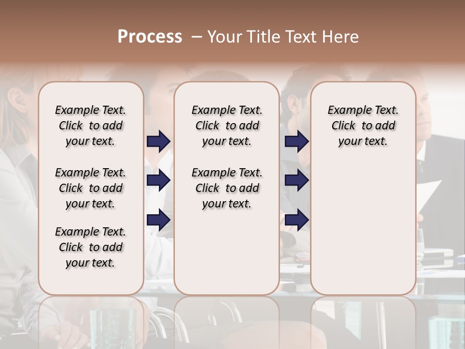 Businessman Female Smile PowerPoint Template
