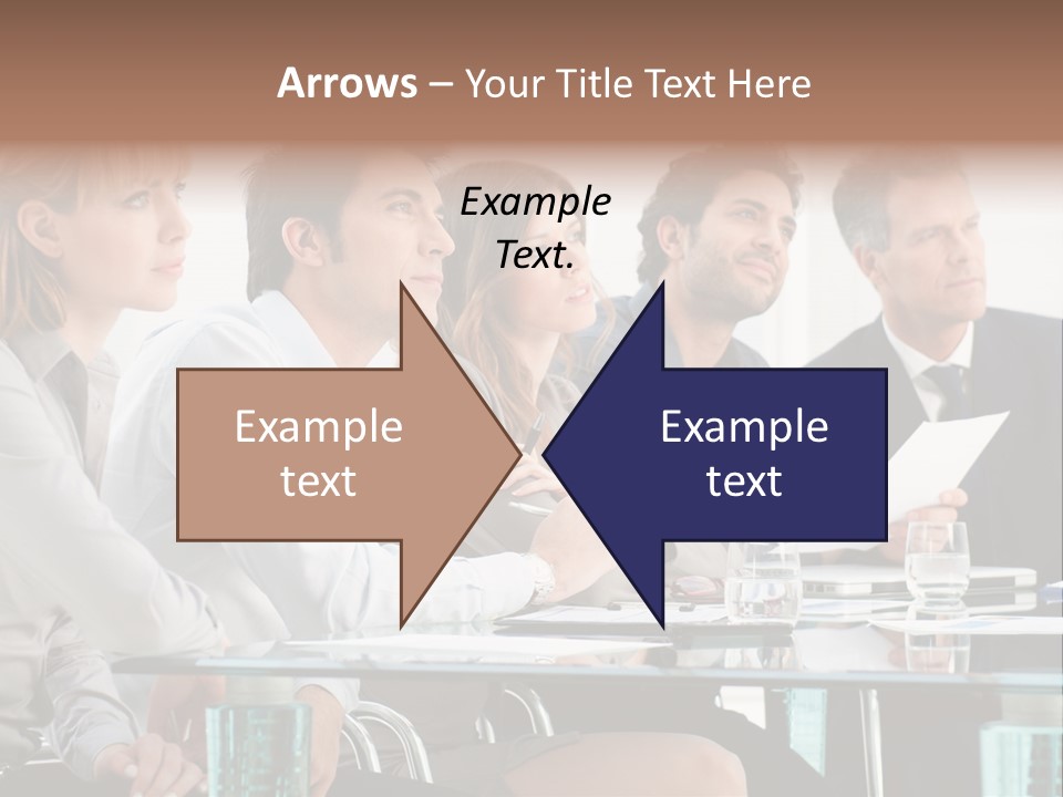 Businessman Female Smile PowerPoint Template