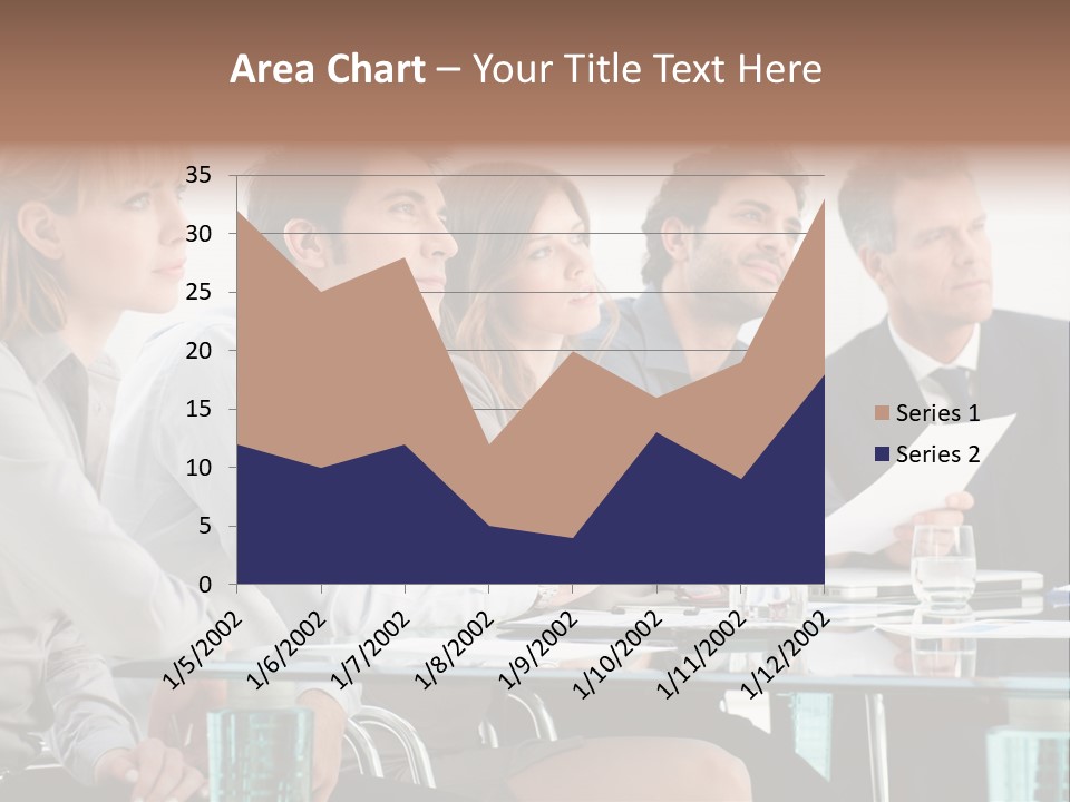 Businessman Female Smile PowerPoint Template