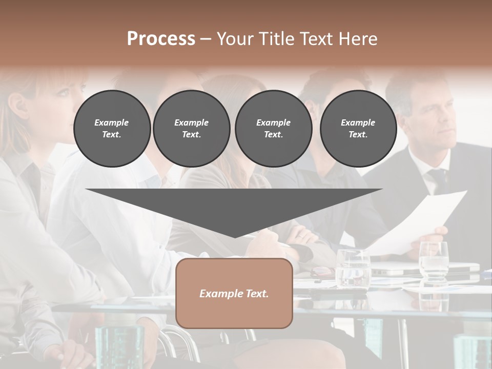 Businessman Female Smile PowerPoint Template