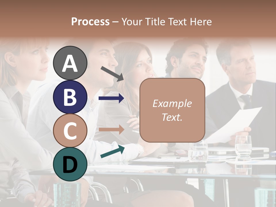 Businessman Female Smile PowerPoint Template