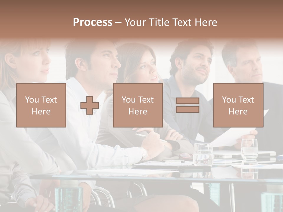 Businessman Female Smile PowerPoint Template