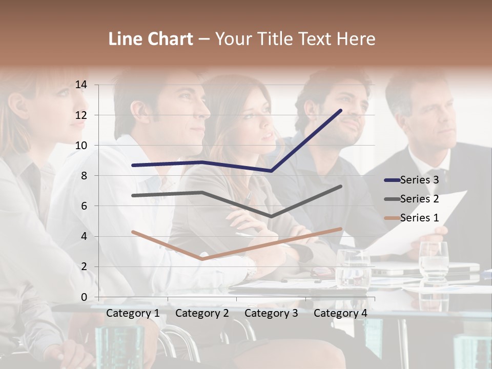 Businessman Female Smile PowerPoint Template