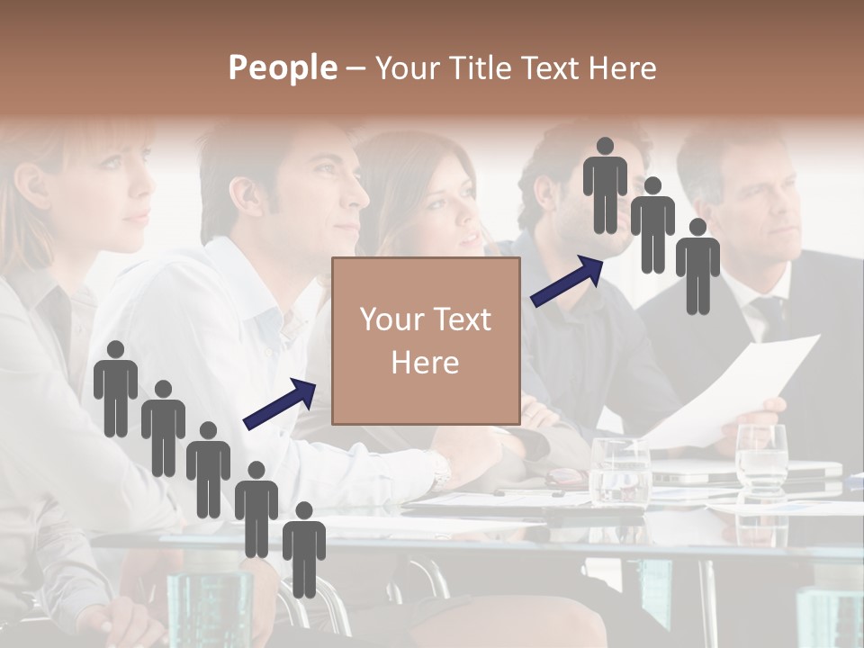 Businessman Female Smile PowerPoint Template