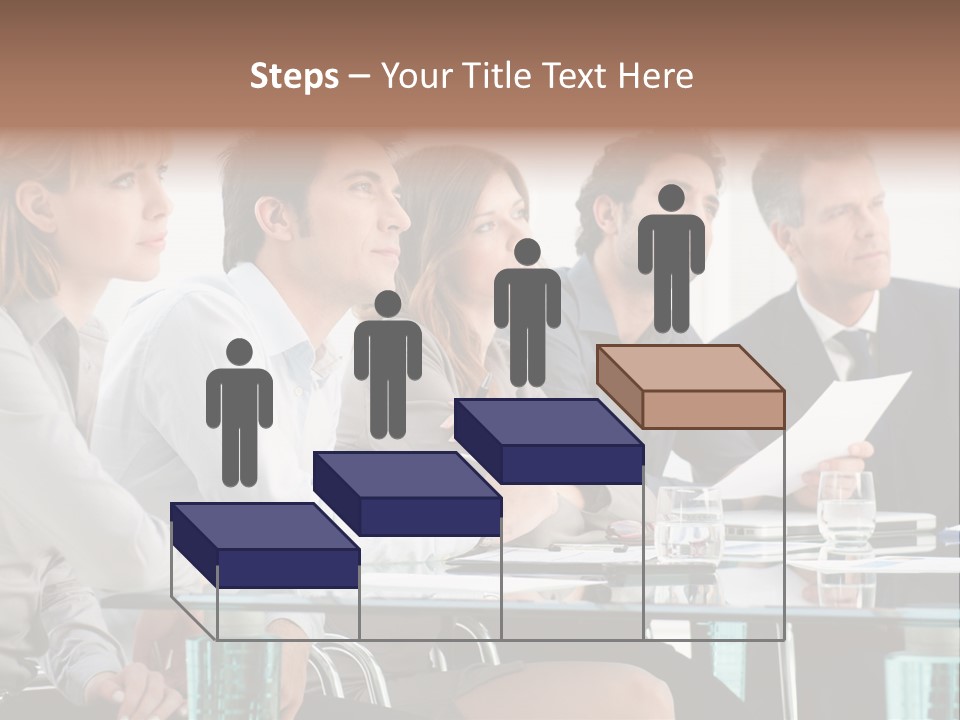 Businessman Female Smile PowerPoint Template