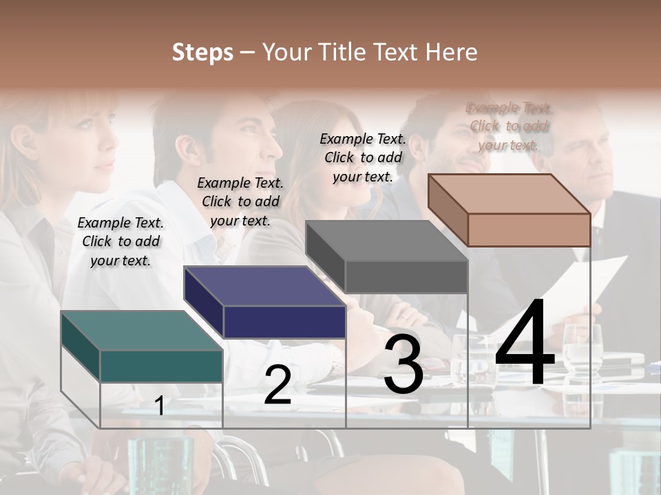 Businessman Female Smile PowerPoint Template