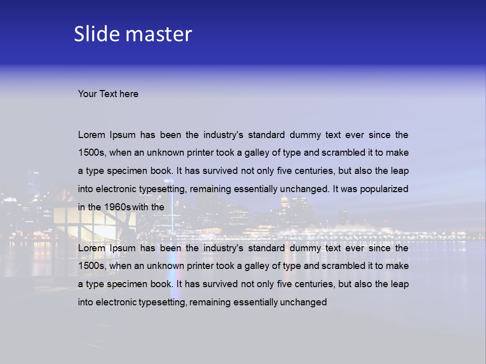 Gun Vancouver Clock PowerPoint Template