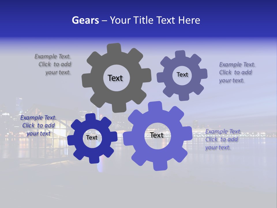 Gun Vancouver Clock PowerPoint Template