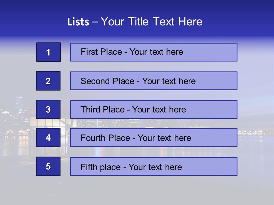 Gun Vancouver Clock PowerPoint Template