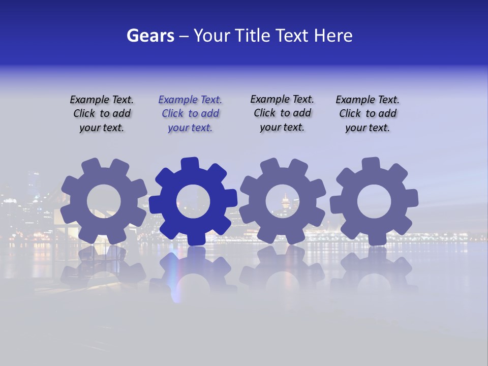 Gun Vancouver Clock PowerPoint Template