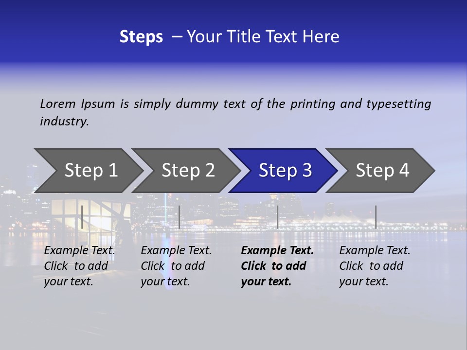 Gun Vancouver Clock PowerPoint Template