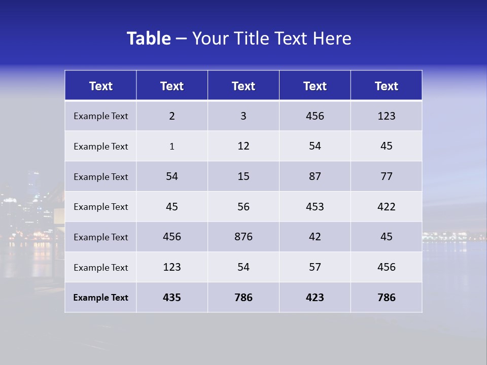 Gun Vancouver Clock PowerPoint Template