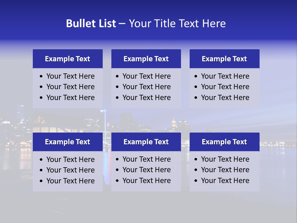 Gun Vancouver Clock PowerPoint Template