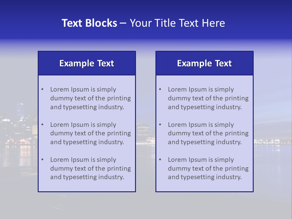 Gun Vancouver Clock PowerPoint Template