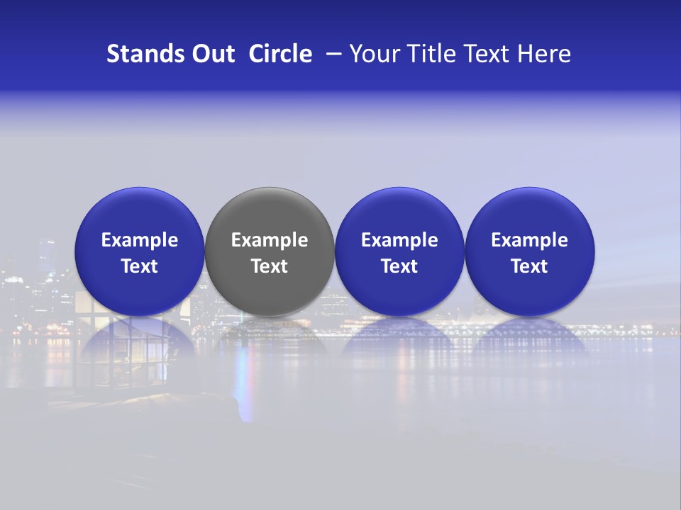 Gun Vancouver Clock PowerPoint Template