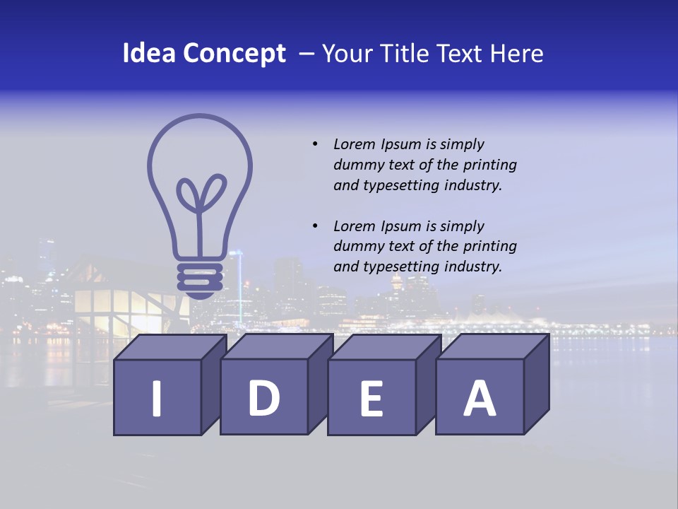 Gun Vancouver Clock PowerPoint Template