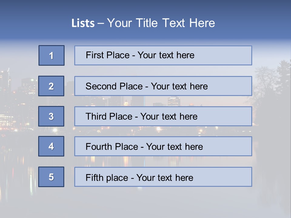 View Scene Water PowerPoint Template