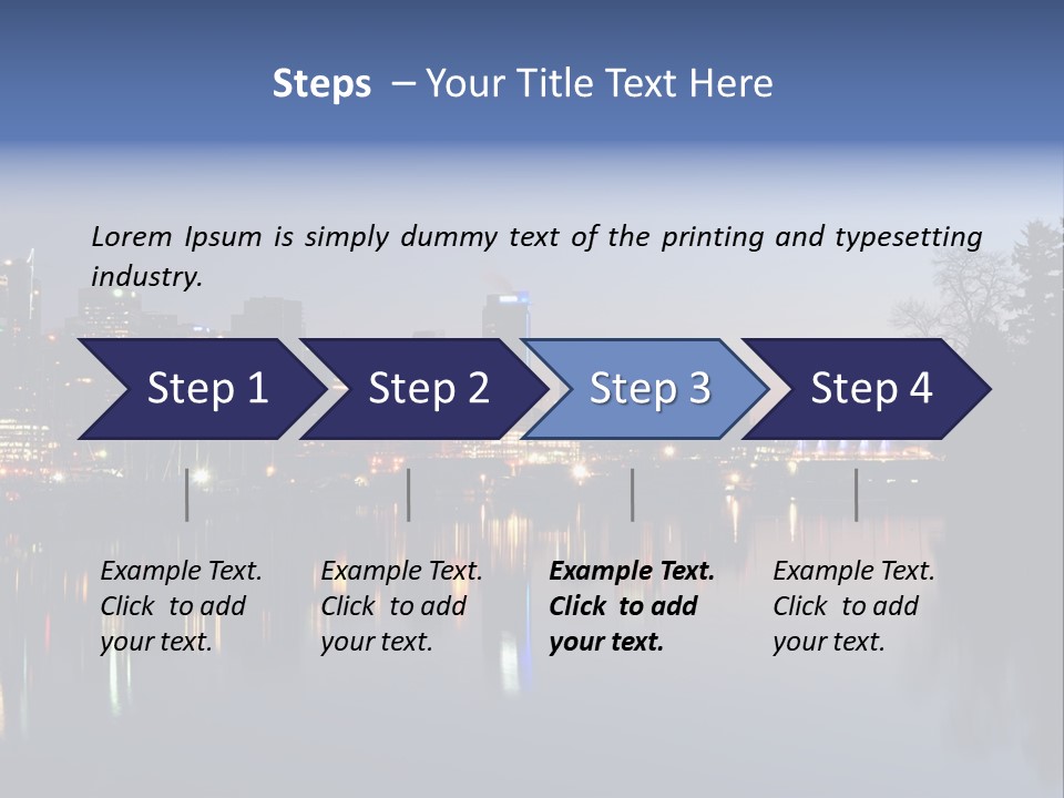 View Scene Water PowerPoint Template