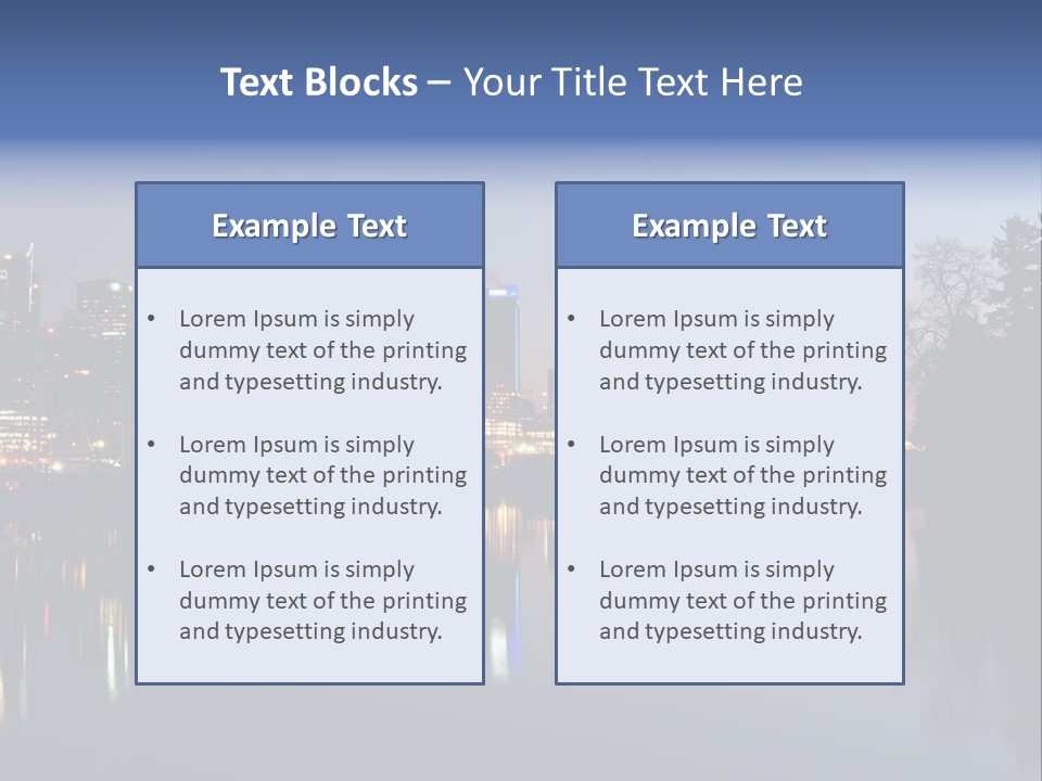 View Scene Water PowerPoint Template