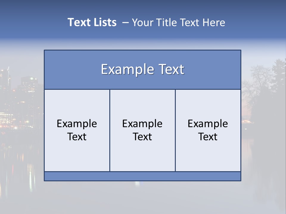 View Scene Water PowerPoint Template