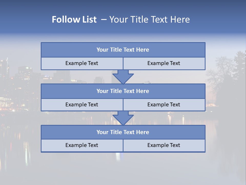 View Scene Water PowerPoint Template