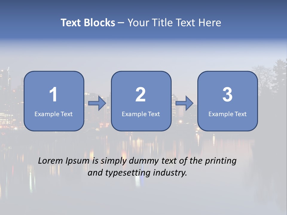View Scene Water PowerPoint Template