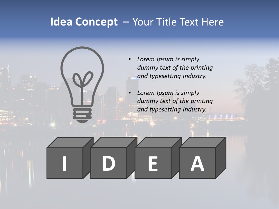 View Scene Water PowerPoint Template