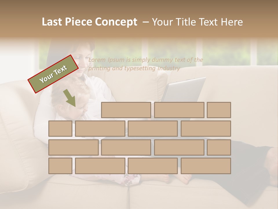 Child Separated Baby PowerPoint Template