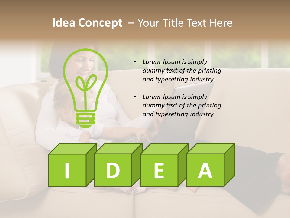 Child Separated Baby PowerPoint Template