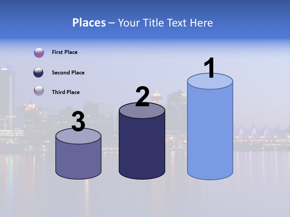 Park Skyscrapers Morning PowerPoint Template