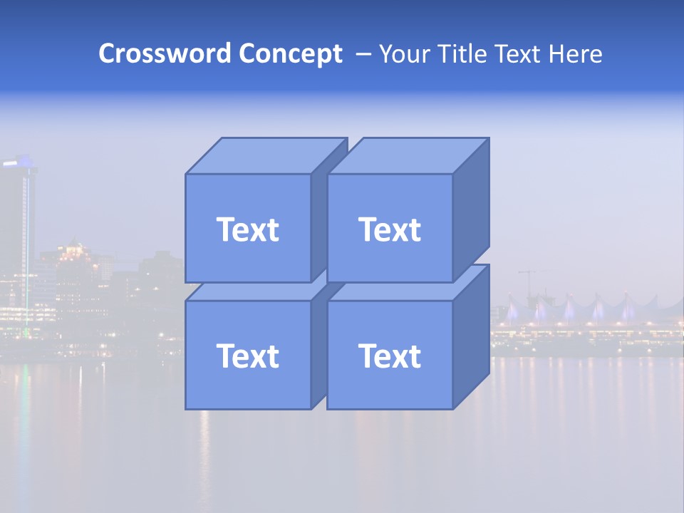 Park Skyscrapers Morning PowerPoint Template